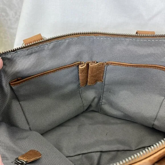 Spikes & Sparrow Handbag Crossbody 100% Leather Camel NEW (scuffs) - Picture 9 of 12